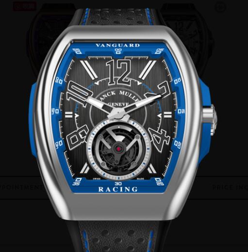 Buy Franck Muller Vanguard Racing Tourbillon Replica Watch for sale Cheap Price V 45 T RACING (BL)